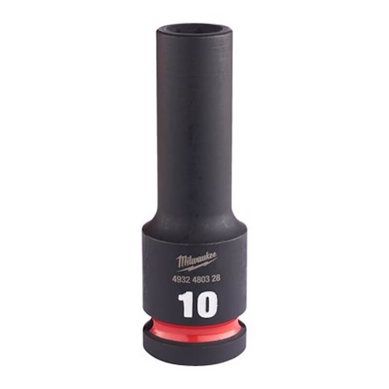 Douille à choc longue 1/2" 6 pans Milwaukee SHOCKWAVE - 10mm