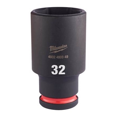 Douille à choc longue 1/2" 6 pans Milwaukee SHOCKWAVE - 32mm
