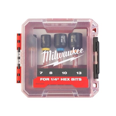 Jeu de 4 douilles magnétiques Milwaukee SHOCKWAVE GEN II - 4932492445