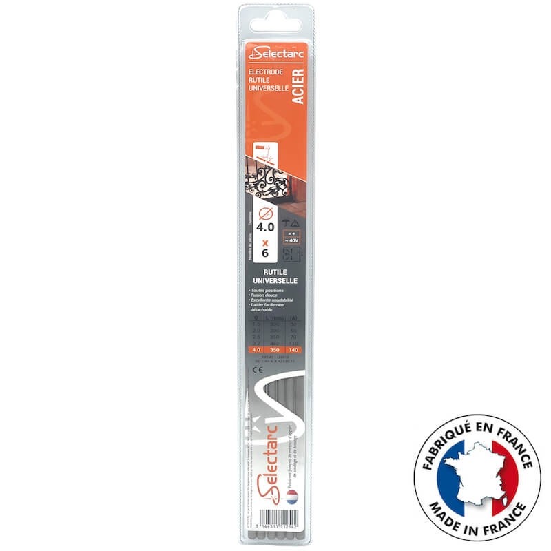electrode-acier-rutile-4,0mm-blister-de-6-baguettes