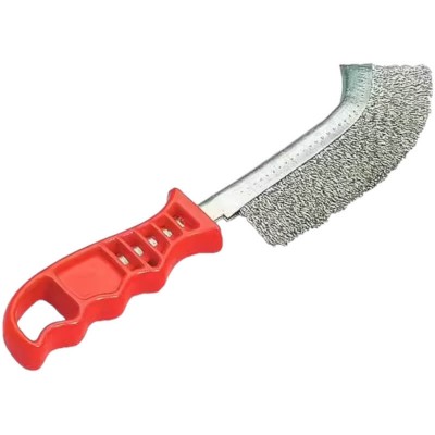 brosse-acier-avec-manche-plastique-rouge