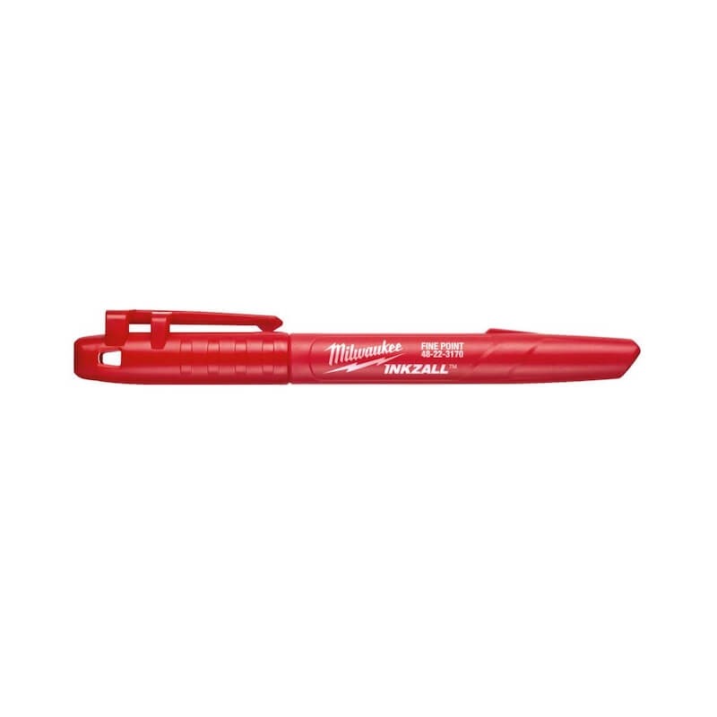 marqueur-rouge-pointe-fine-peinture-liquide-inkzall-milwaukee