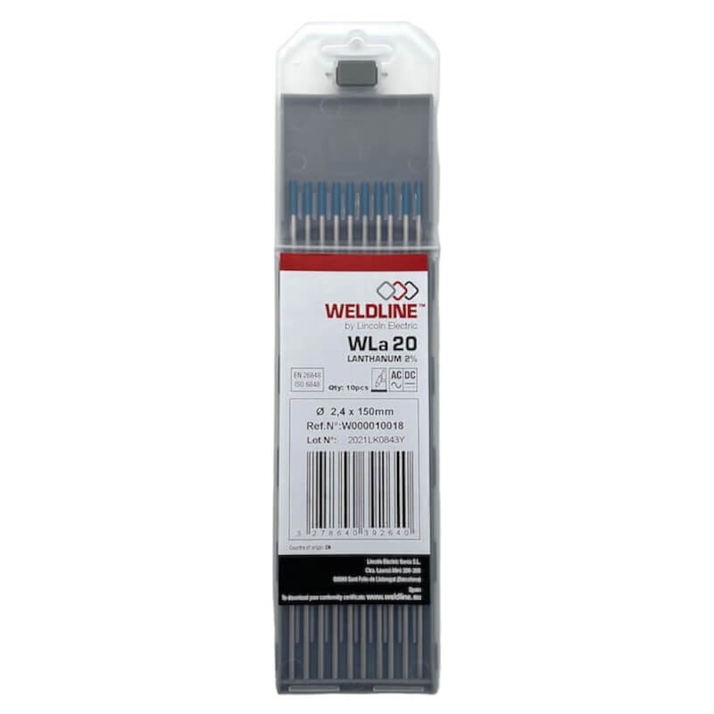 electrode-tungstene-bleu-wla20-lanthane-2%-diametre-2,4mm-lincoln-electric