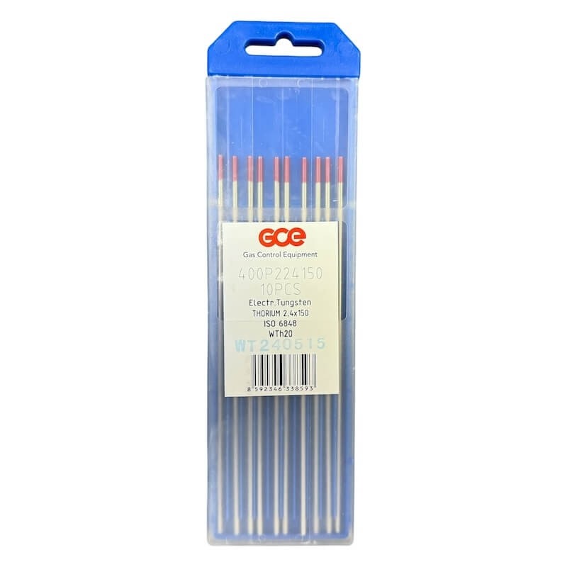 electrode-tungstene-thorie-2%-rouge-diam-2,4x150mm-x10