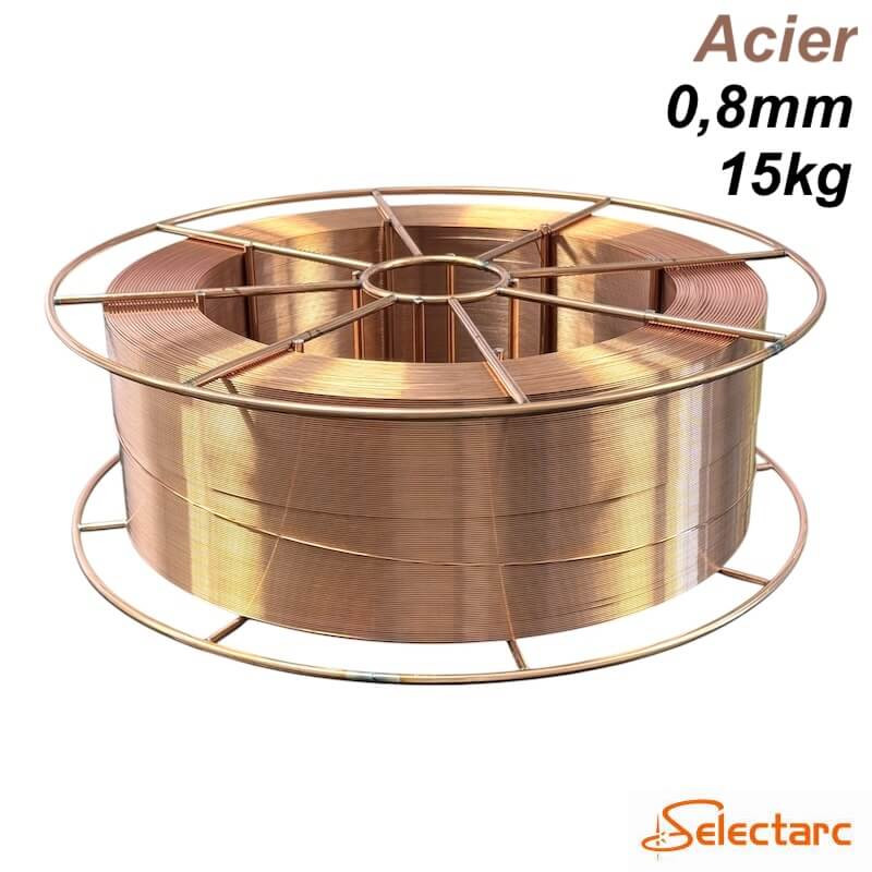 bobine-de-fil-mig-mag-acier-sg2-0,8mm-15kg-selectarc-2