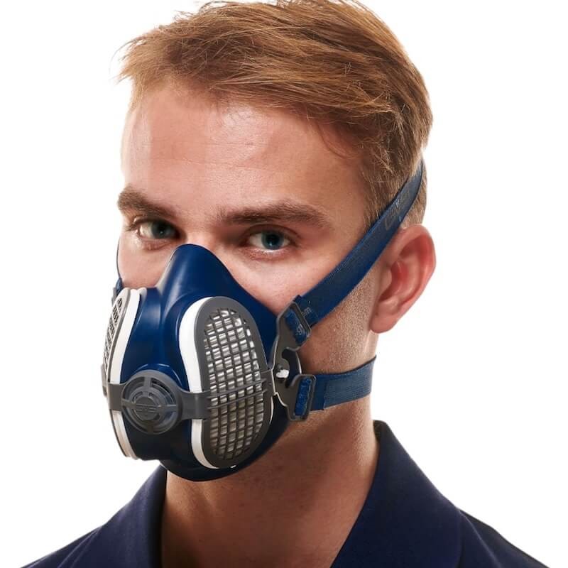 Masque respiratoire P3 Elipse® GVS pour fumées de soudure en utilisation