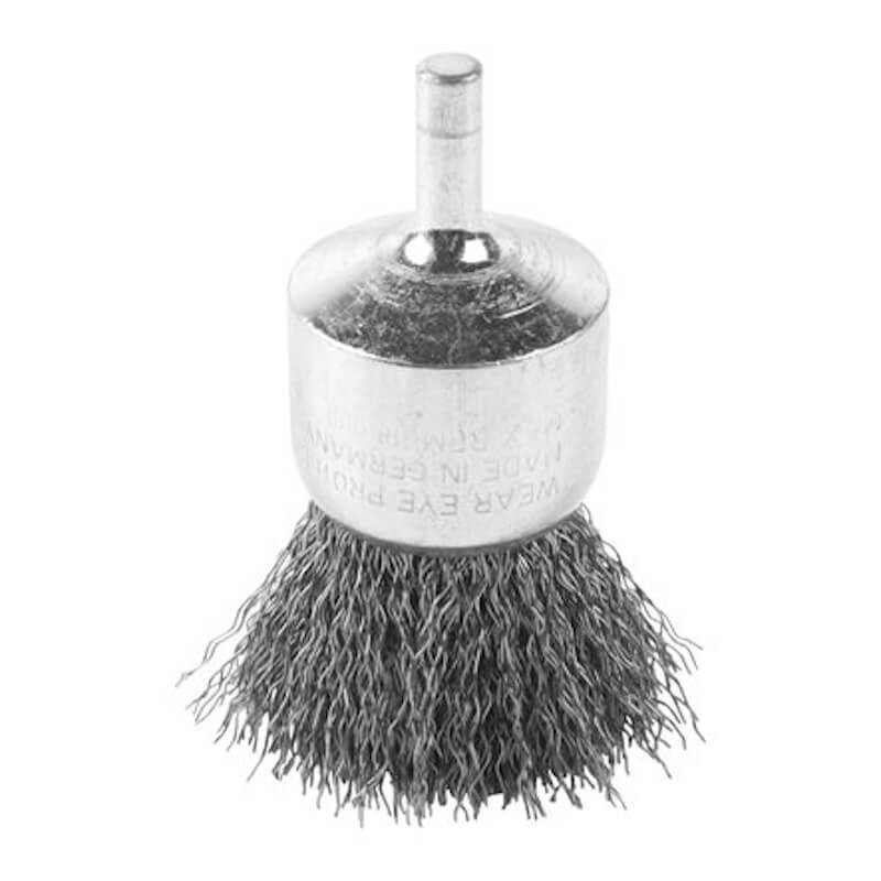 Brosse pinceau sur tige inox ondulé S6 30x25x68mm - 4932501725