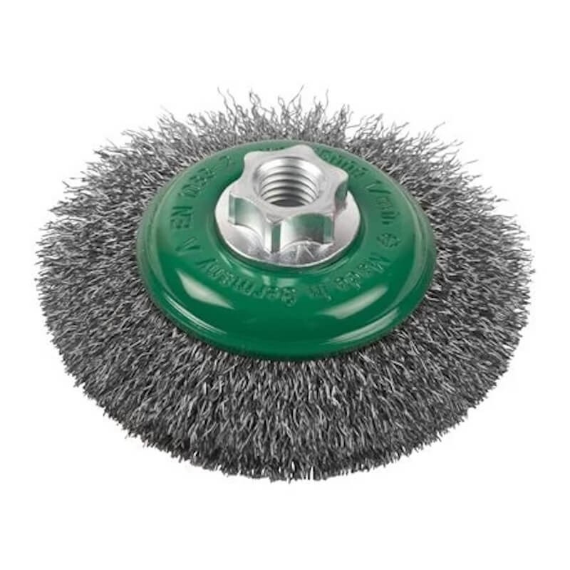 Brosse coupe conique inox ondulé Milwaukee M14 Ø100x10mm - 4932501749