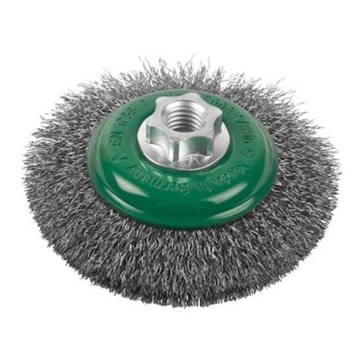 Brosse coupe conique inox ondulé Milwaukee M14 Ø100x10mm - 4932501749