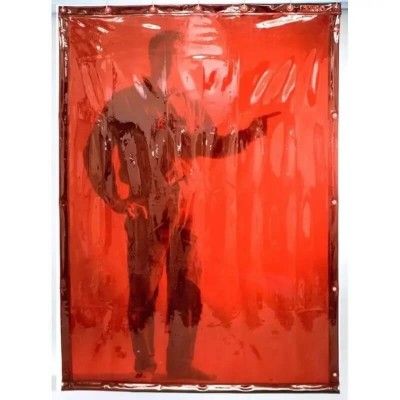 Rideau de soudure orange CEPRO largeur 140 cm 2